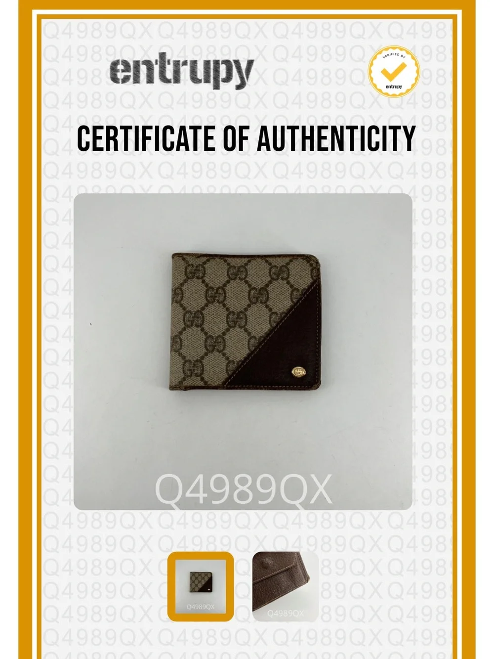 Gucci GG Canvas Bi-fold Wallet